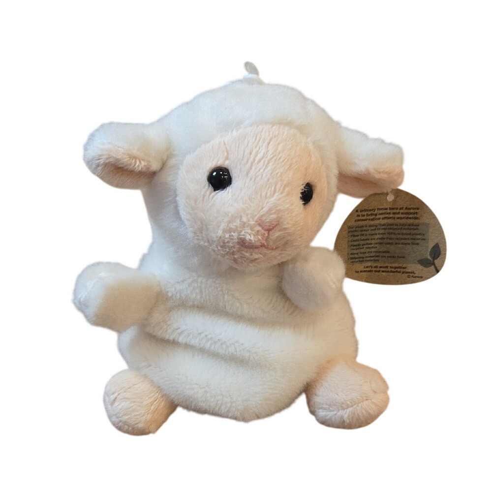 Aurora Palm Pals Woolly Lamb 5in - NWT Stuffed Animal Plushie‎ Toy